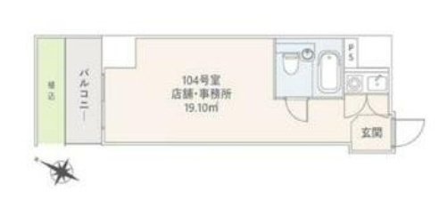 タウンハイツ銀座104 間取り図