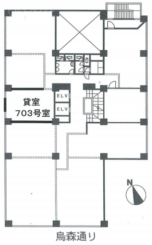 弁護士ビル703 間取り図