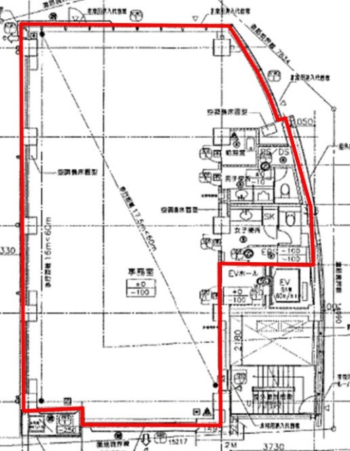 恵比寿プラックスビル4F 間取り図