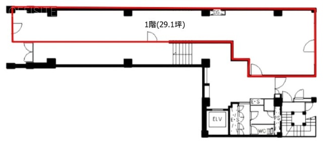 ザイマックス神谷町ビル1F 間取り図