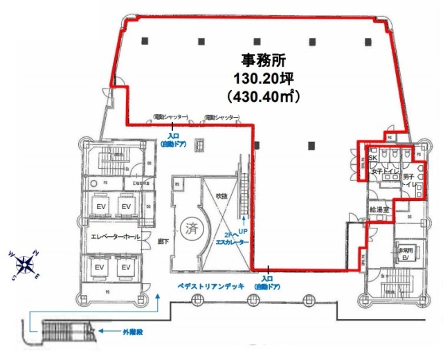 サンタワーズセンタービル2F 間取り図