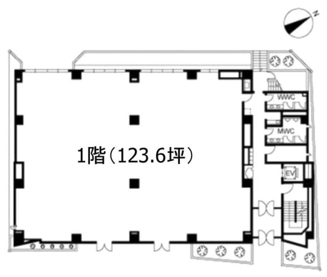 JMR柏ビル1F 間取り図