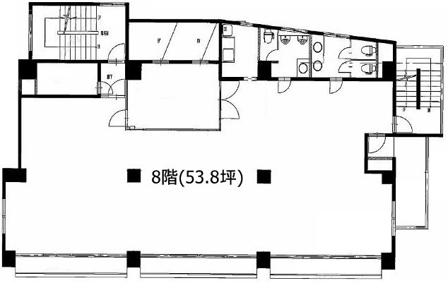 渋谷TKビル8F 間取り図