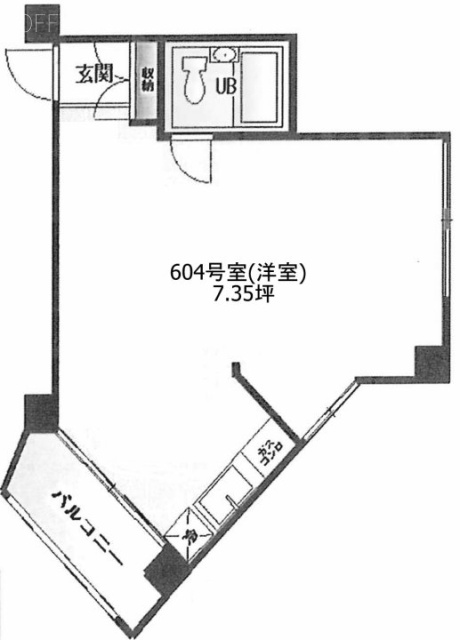 メッツ大塚ビル604 間取り図