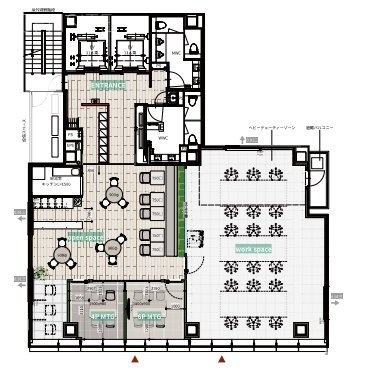 水道橋BUSINESS CUBE5F 間取り図