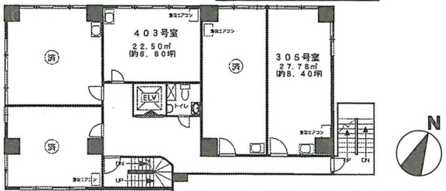 神田中央ビル403 間取り図