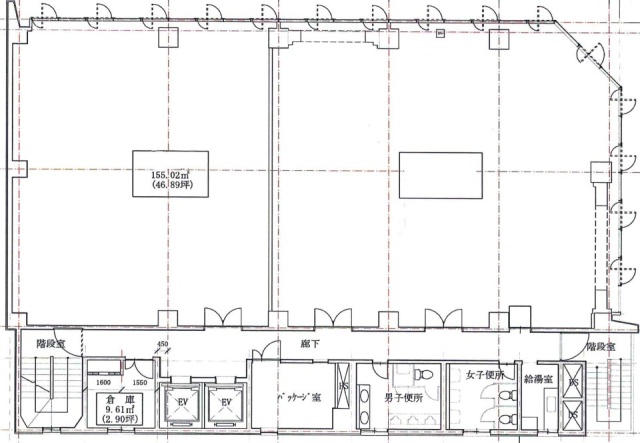 JP茅場町ビル6F 間取り図