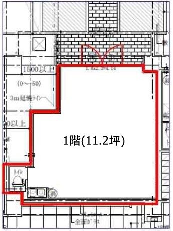 アーバネックス森下Ⅱ1F 間取り図