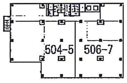 オリンピック曙町ビル504-5 間取り図