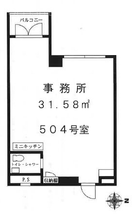 麹町シャインビル504 間取り図