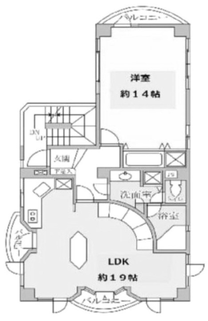 シーメゾン田園調布2F 間取り図