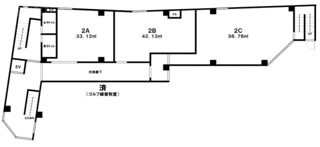 ピアザ近江屋ビルB 間取り図