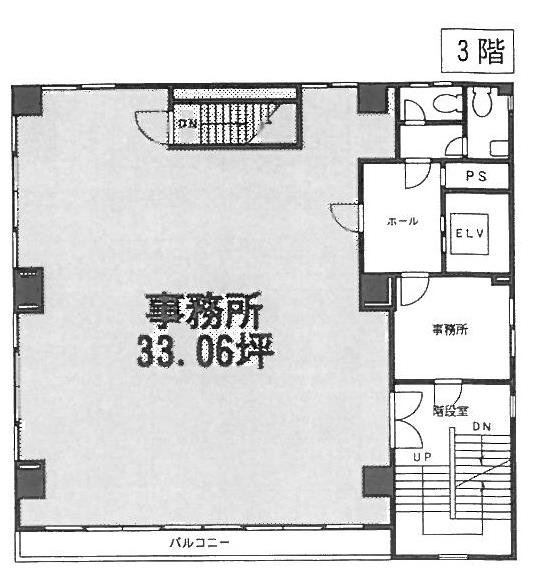 藤井ニットビル3F 間取り図