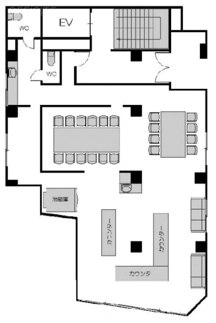 サンライズ六本木1F 間取り図