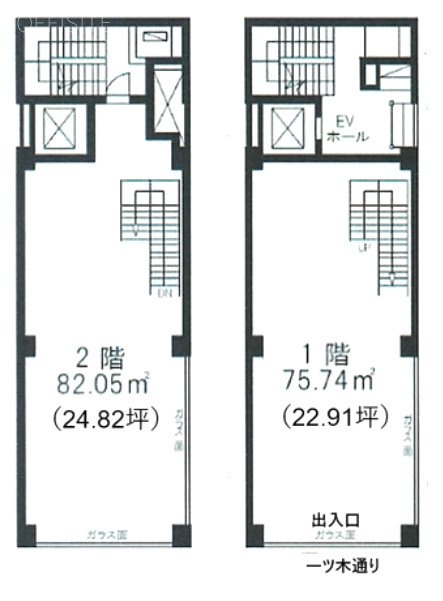 パラッツオカリーナ1F~2F 間取り図