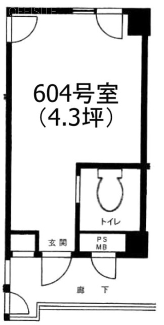 日本橋ダイヤモンドマンション604 間取り図
