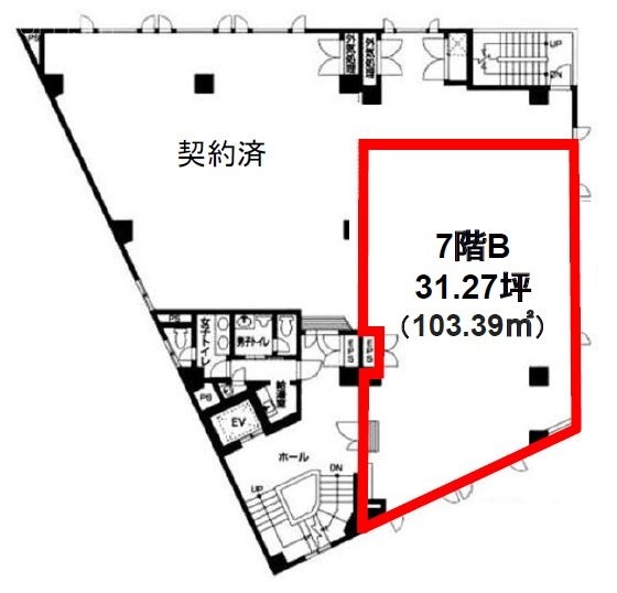 宝町TATSUMIビルB 間取り図