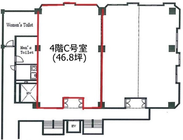 鯨岡第一ビルC 間取り図