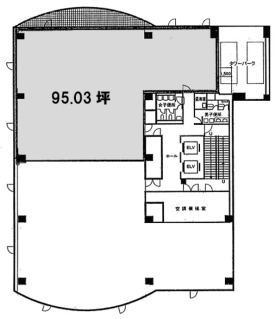 東部横浜ビル6F 間取り図