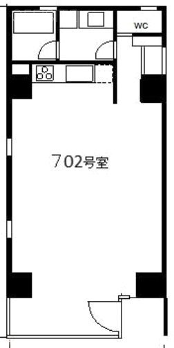 日本橋Tビル702 間取り図