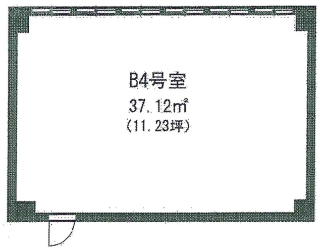 新宿QフラットビルB4 間取り図