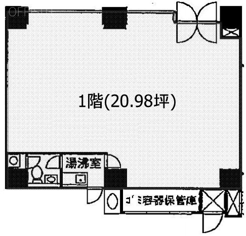 岩本町田中ビル1F 間取り図