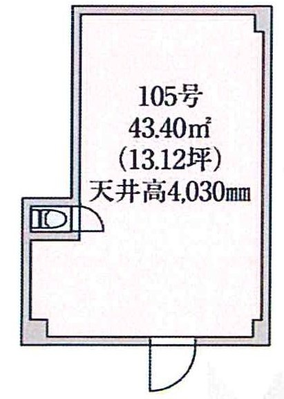 西日暮里エーシービル105 間取り図