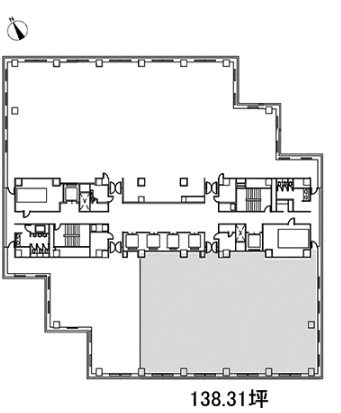 芝浦スクエアビル13F 間取り図