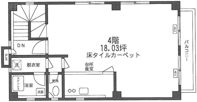 古川ビル4F 間取り図