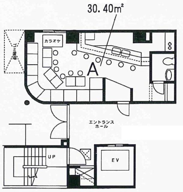 栄町狸小路ビルA 間取り図