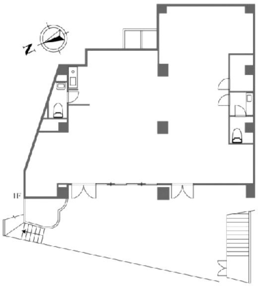 中島ビル1F 間取り図