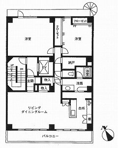 第6東経ビル4F 間取り図