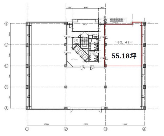 三田日東ダイビル2F 間取り図