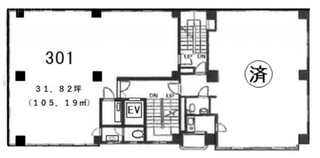 山上ビル301 間取り図