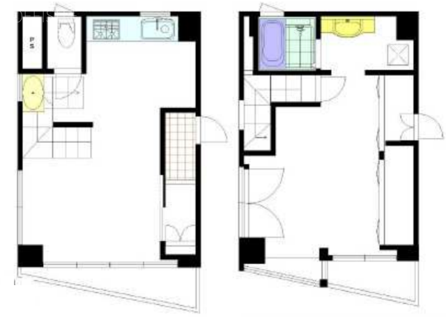 広尾ストーンビル2F~3F 間取り図