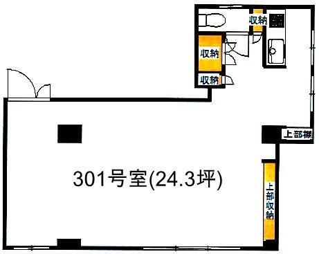 紺清ビル301 間取り図