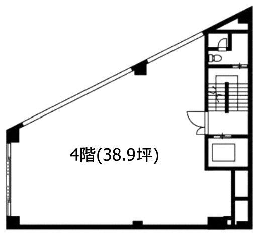 アソルティ東新橋4F 間取り図