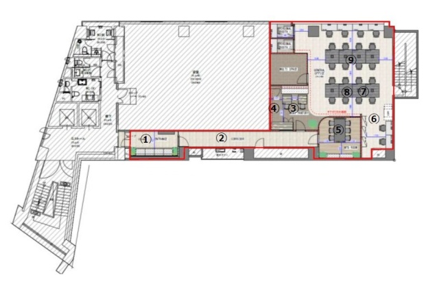 新宿三葉ビル9F 間取り図