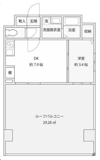サルコスクス東駒形702 間取り図
