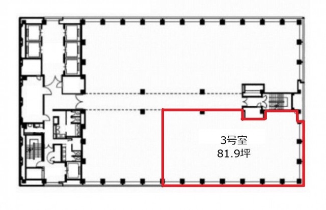 新宿三井ビルディング2号館803 間取り図