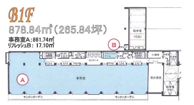 KN渋谷3B1F 間取り図