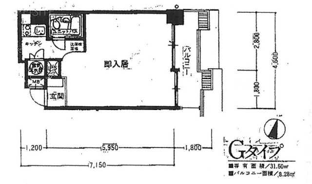 日興パレス八重洲6F 間取り図