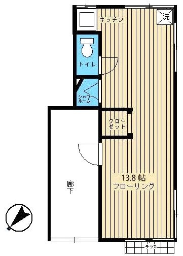 小松ハウスビル101 間取り図