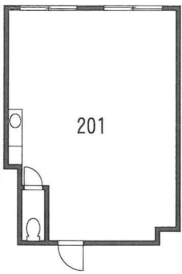 ベルベデーレ九段ビル201 間取り図