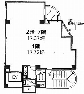 新宿五城ビル3F 間取り図
