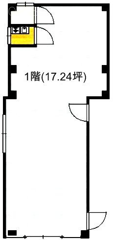 ハイツあかね1F 間取り図