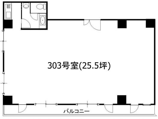 タクトTOビル303 間取り図