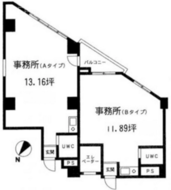 第3工新ビル401 間取り図
