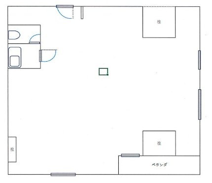 シェグランほり川ビル206 間取り図