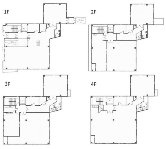 イプソンビル1F～4F 間取り図